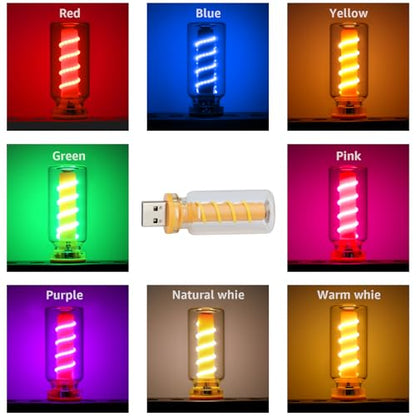 USB Lights for Car (Red+Blue+Yellow+Green))