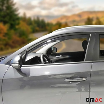 Window Visor Vent Rain Deflector for Hyundai Tucson 2016 (Tucson 2016-2021 / Wind Deflector / In-Channel)