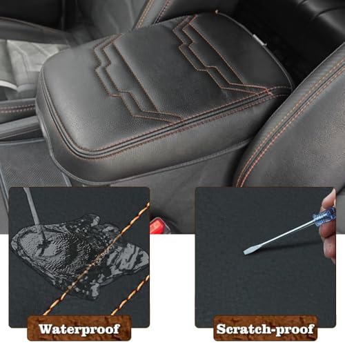 Armrest Cover for Frontier 2022 (7) 22+ |Frontier| V2 Organge Stitch, Regular)