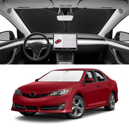 Custom Fit Windshield Sun Shade for Toyota Camry 2012 (for 2012-2017 Toyota Camry)
