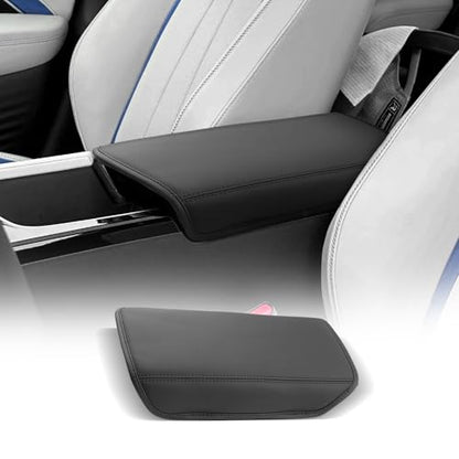 for 2025 2026 Acura ADX Center Console Cover Armrest Box Cover for ADX Accessories Console Arm Rest Protector (Acura ADX Thin Black Leather)