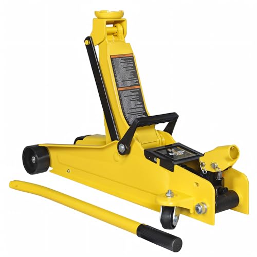 2.5 Ton Trolley Jack Hydraulic Low Profile Floor Jack for Cars Lift with Single Piston Lift Pump (Steel / 2.5T low profile single pump)