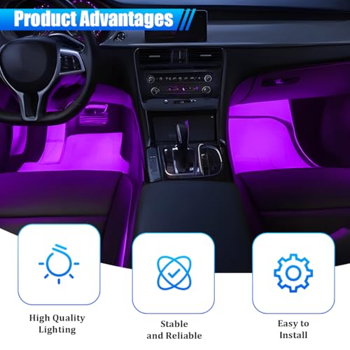 Car Interior LED Lights (Pink)