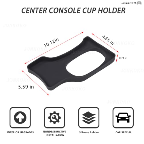 Center Console Cup Holder Expansion Tray Compatible with Chevrolet Corvette C6 2005 (Black)