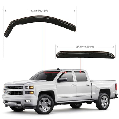 in Channel Window Visors for Silverado (Chevy Silverado 1500 2007-2013)