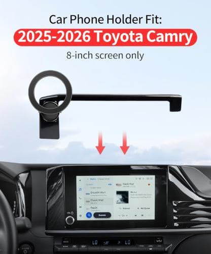 Car Phone Holder for Toyota Camry LE (for 2025-2026 Camry LE/SE(8 inch screen only))