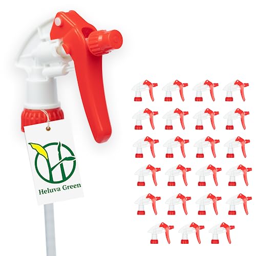 Spray Bottle Nozzle Replacement Tops (24 Pack / Red)
