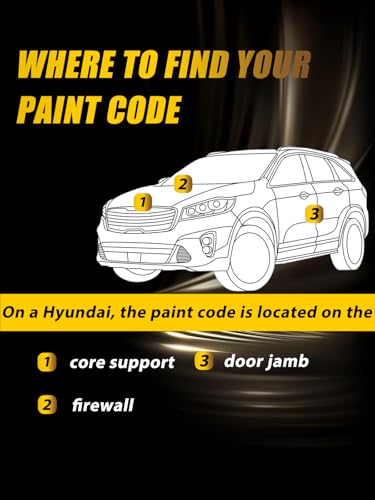 W8/WW8) Quartz White Pearl Tricoat Touch Up Paint Compatible with Hyundai (For Hyundai / Quartz White Pearl Tricoat(W8/WW8)NH-731P Crystal Black Pearl for Quartz White Pearl Tricoat(W8/WW8)Compatible with Santa/Fe/Sonata/Tucson)