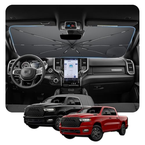 Windshield Sunshade Umbrella for 2019 (for 2019-2026 Dodge Ram)
