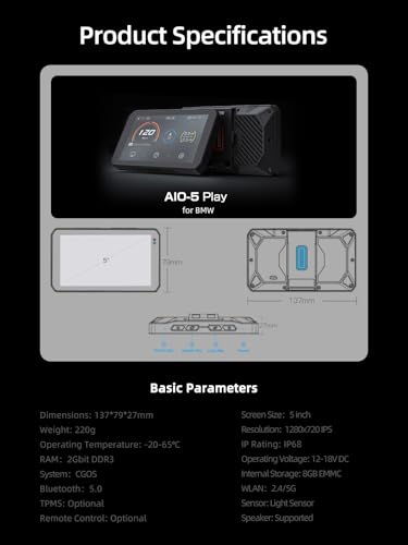 AIO 5 Play for BMW Motorcycles (AIO-5 Play for BMW)
