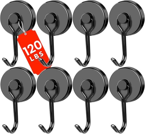 Magnetic Hooks (Black / 1.26in)