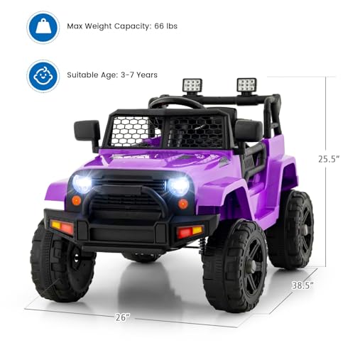 Kids Ride On Truck (Purple)