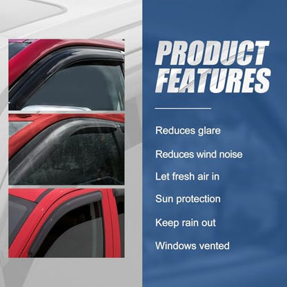 2PCS Tape On Window Visors for 2005 (05-09 Scion TC)