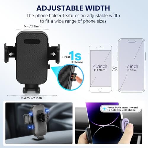Car Phone Holder Fit for Kia Carnival 2025 (For Kia Carnival 2025-2026 12.3inch)
