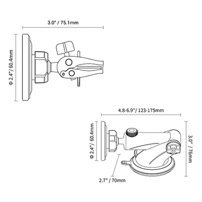 Car Windshield Magnetic Phone Mount Holder for MagSafe iPhones (Car Dash, Windshield or Vent)