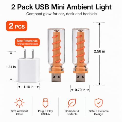 Red USB Night Light (Red)