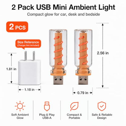 Red USB Night Light (Red)