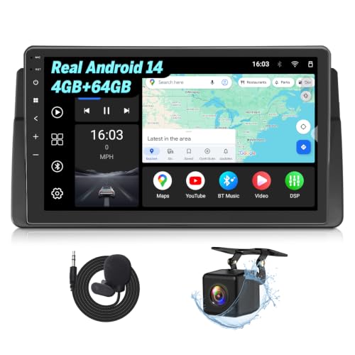 e46X7A 9" Headunit Car Stereo for BMW E46 3 Series 4+64GB (4+64GB)