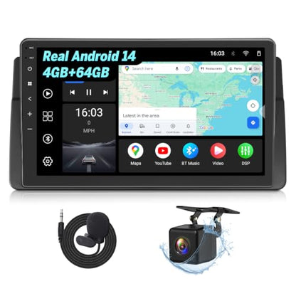 e46X7A 9" Headunit Car Stereo for BMW E46 3 Series 4+64GB (4+64GB)