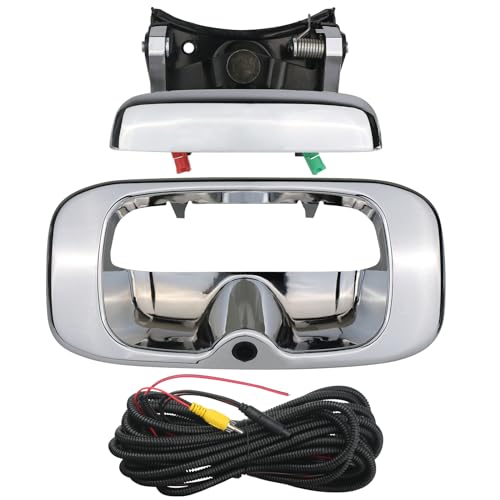 Backup Camera Tailgate Handle Rear View Camera Liftgate Latch Handle Chrome Compatible with 1999 (1999-2007 Chrome)
