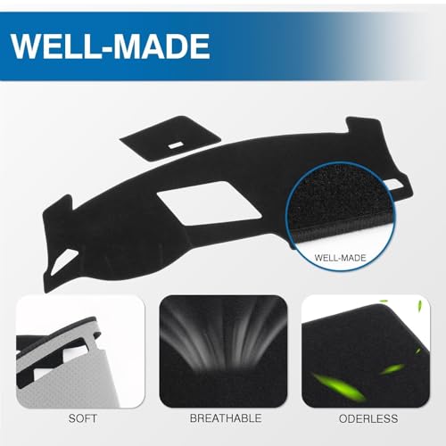 Black Dash Cover for Volkswagen VW Tiguan 2017 (Tiguan 17-24(black))