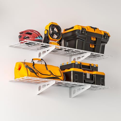 Garage Shelving (White / 2 pack-1x4 ft)