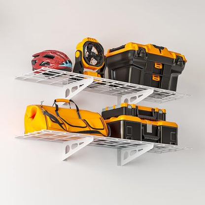 Garage Shelving (White / 2 pack-1x4 ft)