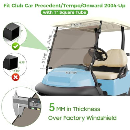 Golf Cart Windshield for Club Car Precedent (Tinted)