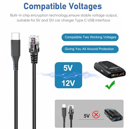 Radar Detector Cable (RJ11-6.56ft)