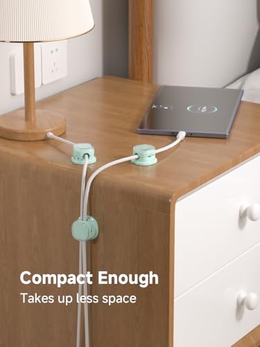 Magnetic Cable Clips (9-PCS Cyan)