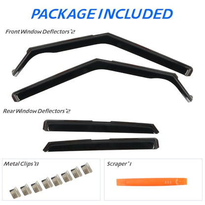 in Channel Rain Guards Fit for Chevrolet Chevy Trailblazer 2021 (For 21-26 Trailblazer)
