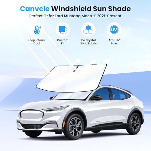 Windshield Sun Shade for 2021 (1PCS Ford Mustang Mach-E 2021-Present)