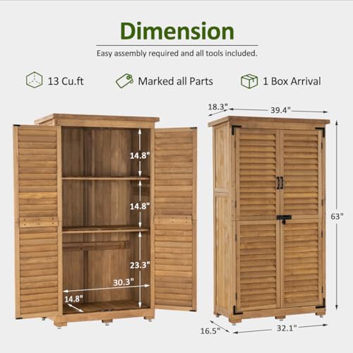 Outdoor Storage Cabinet (Natural)