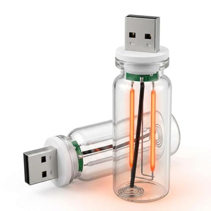 2 PCS USB Car Light