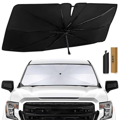 Umbrella Style Foldable Windshield Sun Shade for 2019 (for 2019-2025 GMC Sierra-Umbrella)