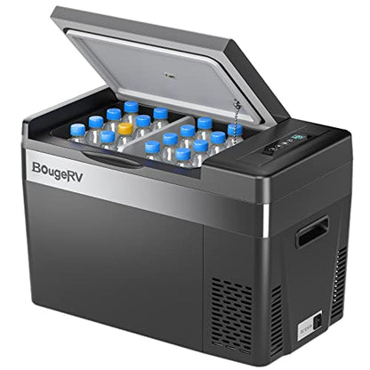 12v refrigerator 30 Quart (30 Quart / Black)