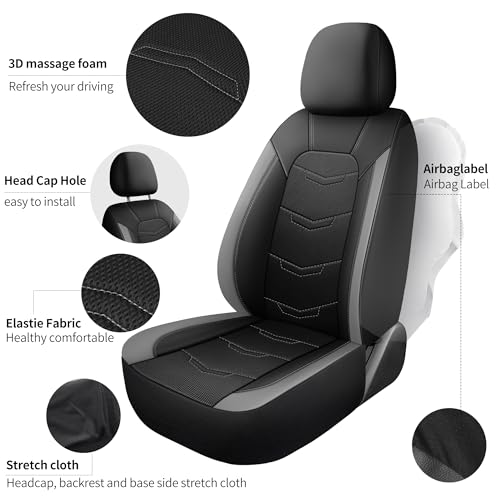 Front Car Seat Cover (N2 Black Gray / Front Seat)