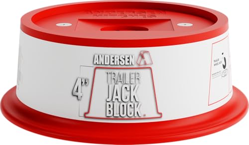 4 Inch Jack Block with Magnets 30000 lb Capacity Fits up to 9 Inch Round Jack Pad RV Camper Leveling (4" Jack Block)