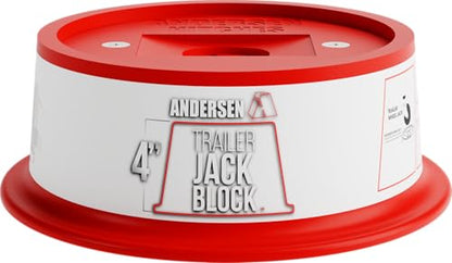 4 Inch Jack Block with Magnets 30000 lb Capacity Fits up to 9 Inch Round Jack Pad RV Camper Leveling (4" Jack Block)