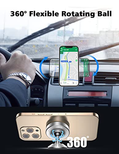 2 Pack Magnetic Phone Holder for Car (Sliver)
