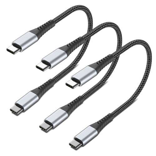 1FT USB C to USB C Cable (1 Feet / USB C to USB C / Black)