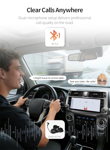 8GB+256GB Android 13 Car Radio for Toyota 4Runner 2010 (Silver)