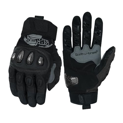 SPS 2 Unisex Touchscreen Road Racing Motorcycle MTB Sports Gloves Also fit BMX MX ATV Mountain Bike Bicycle Cycling Off (Black SPS-2 / XS Youth)