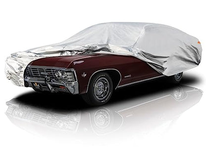 Large Car Cover See Vehicle Size Chart for Accurate Fit (Aluminum-Silver / 1 C7 Fit Large Sedan-Length (211" To 220"))