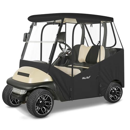 2 Passenger Golf Cart Enclosure for Club Car Precedent Tempo Onward (New for Precedent Tempo Onward 2 Passenger / Black)