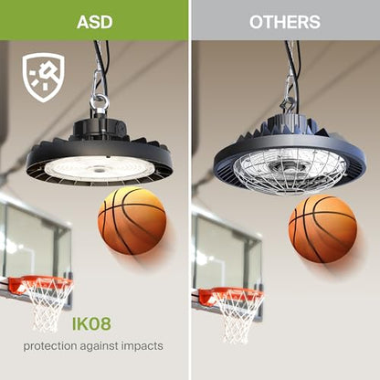 200W LED High Bay UFO Lighting (Black)