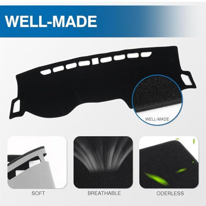 Black Dash Cover for Kia Forte (Forte 19-24(black))