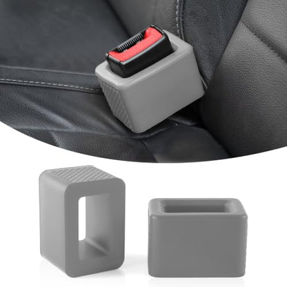 2PCS Seat Belt Buckle Holder (Gray)