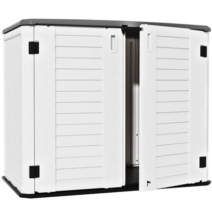 4x2.5 FT Outdoor Storage Shed (White-26 cu ft)