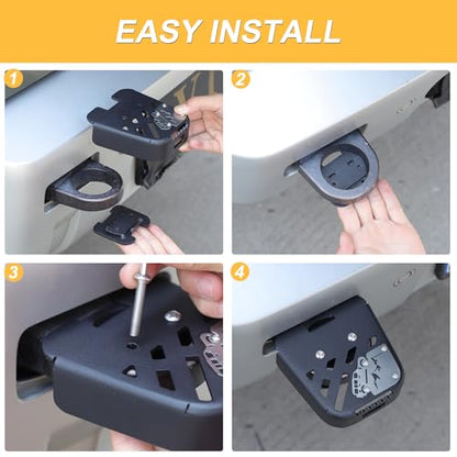 Rear Tow Towing Hook Foot Pedal for L@nd Rover Defender 90 110 130 2020 (Style B (1PCS))